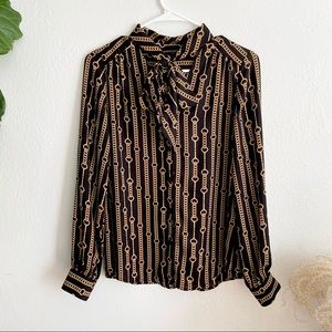 Banana Republic Chain Print Blouse ✨